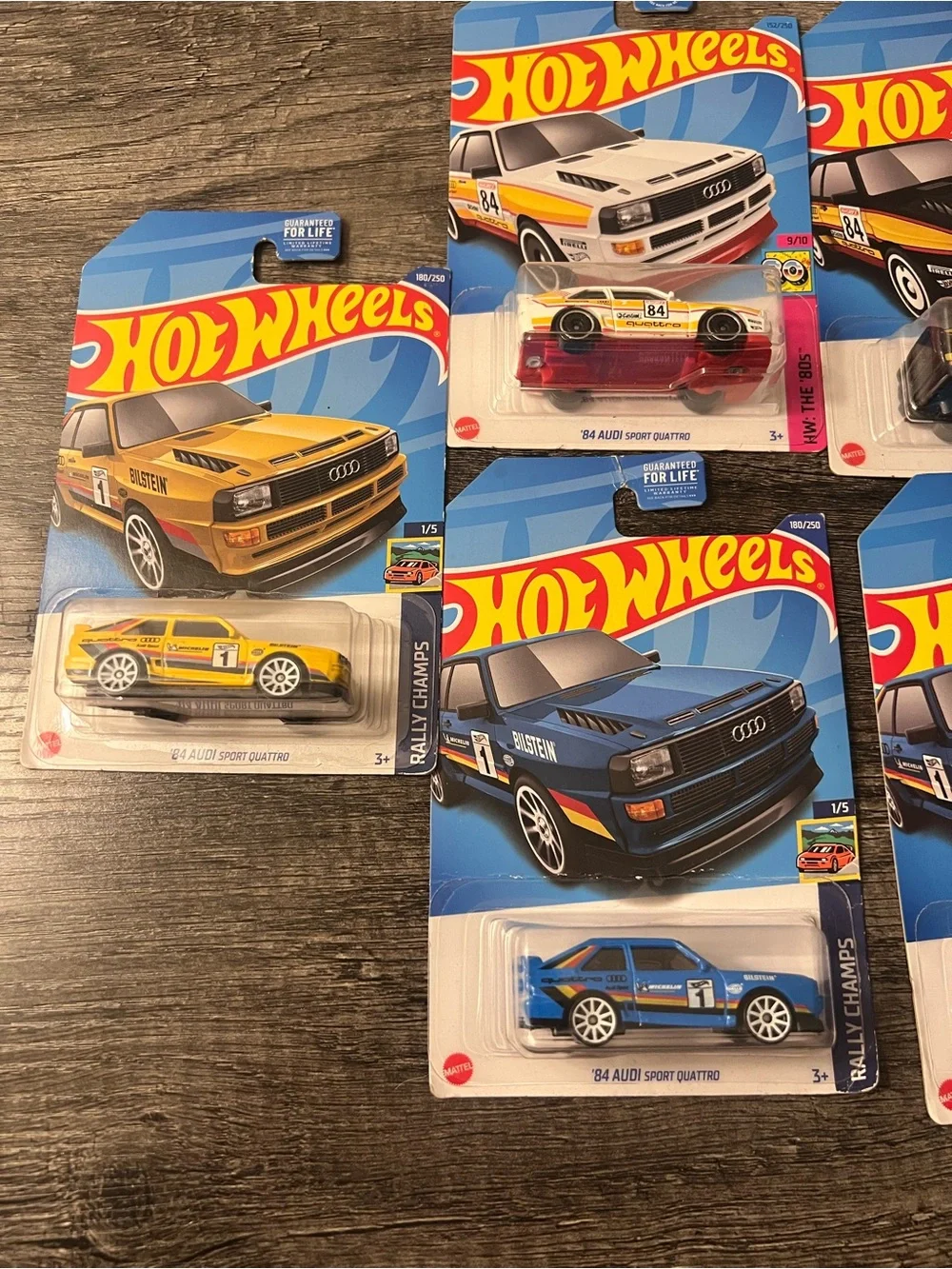 Hot Wheels Audi Sport Quattro Bundle – 5 Car Lot – New on Card
